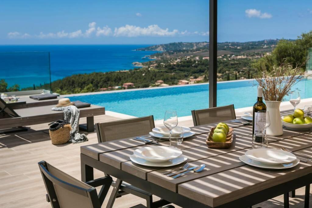 Color Villas-New Villa Green At Trapezaki With Private Pool Μουσάτα Εξωτερικό φωτογραφία