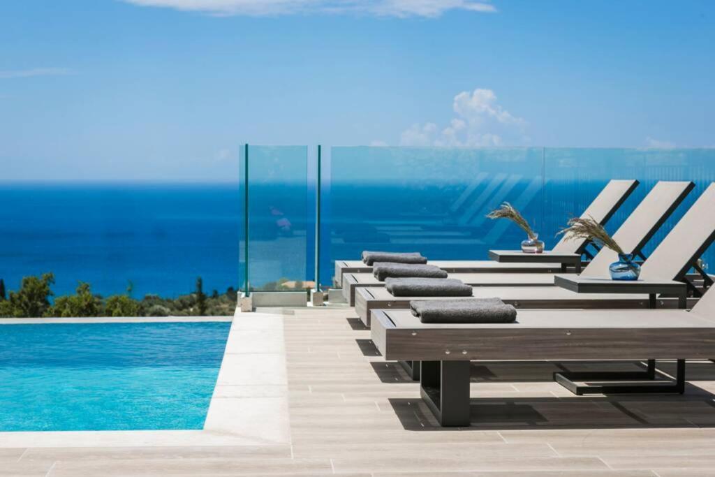 Color Villas-New Villa Green At Trapezaki With Private Pool Μουσάτα Εξωτερικό φωτογραφία