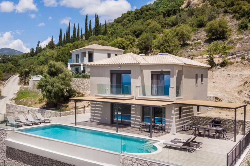 Color Villas-New Villa Green At Trapezaki With Private Pool Μουσάτα Εξωτερικό φωτογραφία