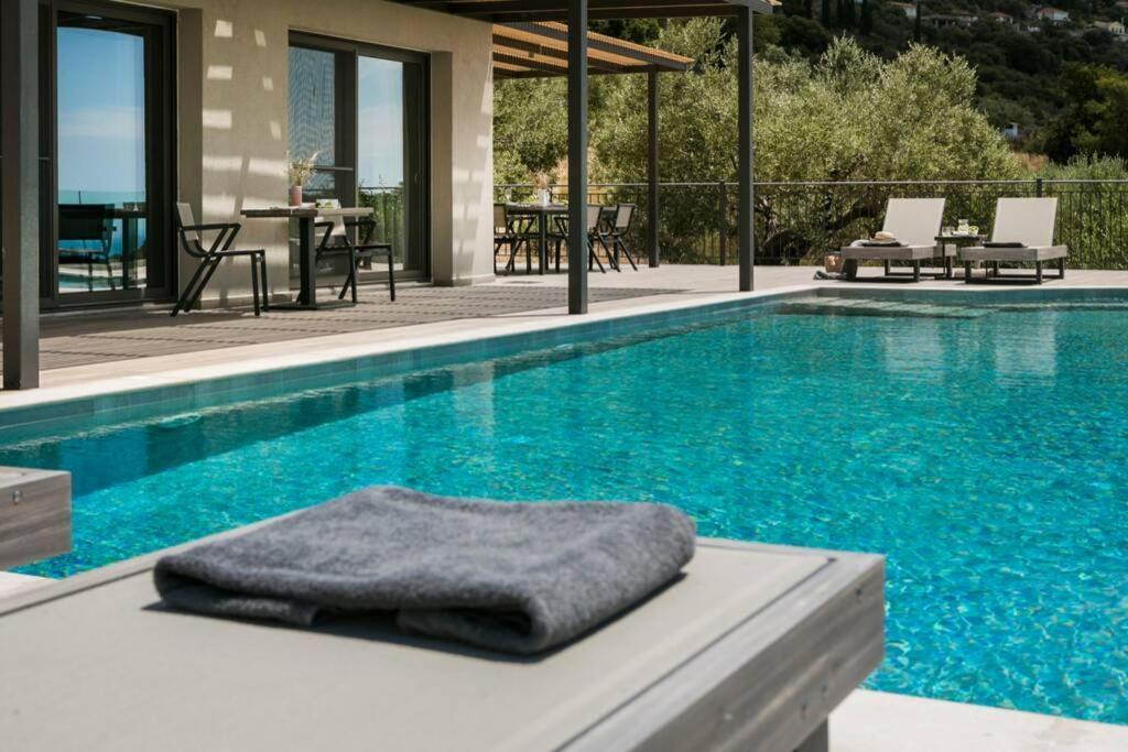 Color Villas-New Villa Green At Trapezaki With Private Pool Μουσάτα Εξωτερικό φωτογραφία