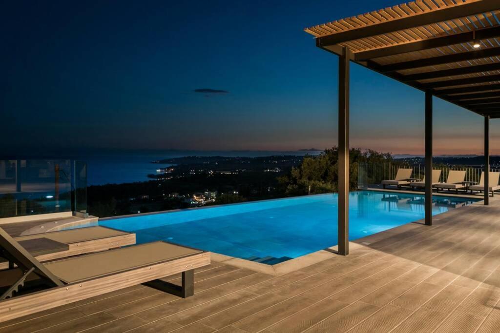 Color Villas-New Villa Green At Trapezaki With Private Pool Μουσάτα Εξωτερικό φωτογραφία